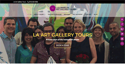 Desktop Screenshot of losangelesartgallerytours.com