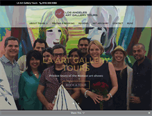Tablet Screenshot of losangelesartgallerytours.com
